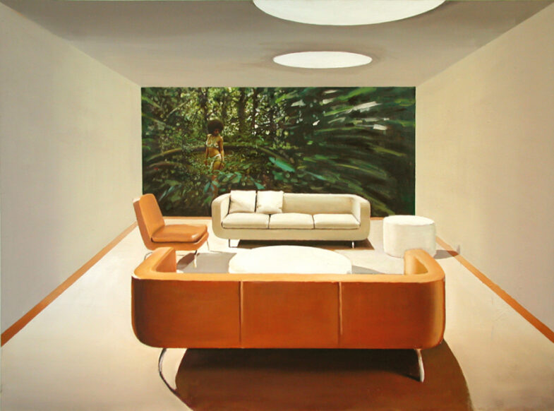 'Afro Mom', Oil on Canvas, 3ft x 4ft, 2001.