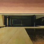 'Barcelona Exterior', Oil on Panel, 3ft x 4ft, 2009.