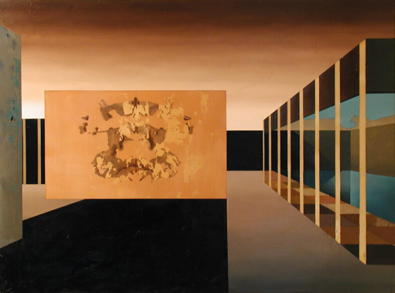 'Barcelona Interior', Oil on Panel, 3ft x 4ft, 2009.