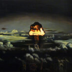 'Mercury Milky Sky', Oil on Panel, 3ft x 4ft, 2009.