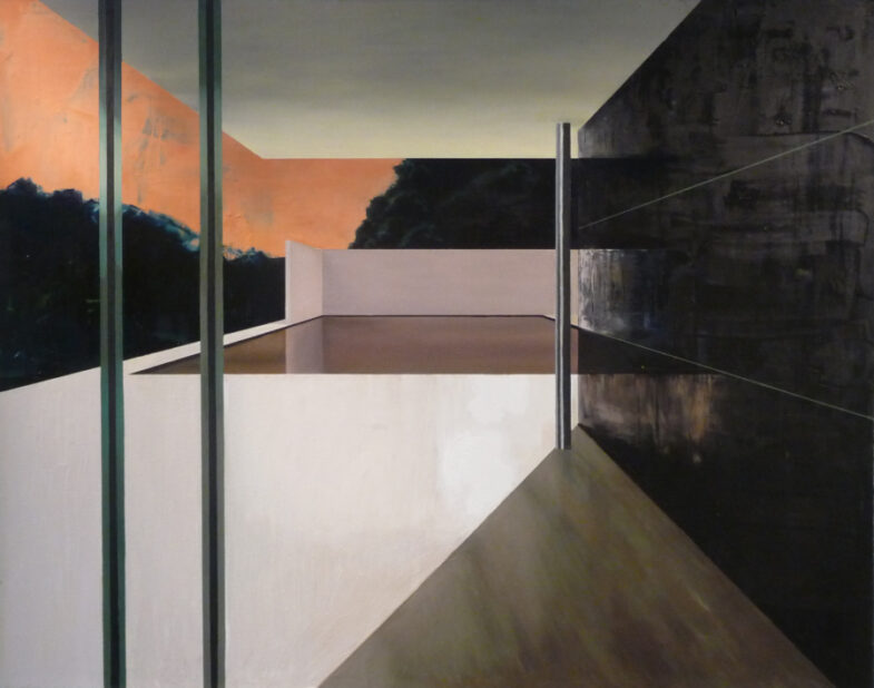 'Spatial Mythology', Oil on Canvas, 5.5ft x 7ft, 2010.