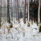 'Tiergarten', Oil on Panel, 5.5ftx7ft, 2012.