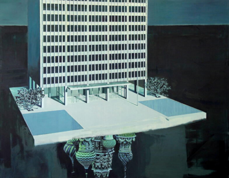 'Differing Fading Systems 2', Oil on Canvas, 5.5ft x 7ft, 2016.