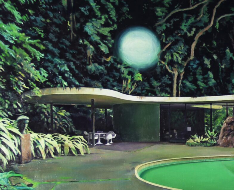 'The Former Home of the Architect', Oil on Canvas over Panel, 3.5ft x 4.5ft, 2019.